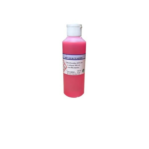 Chloorhexidine 0,5% alcohol 70% rood