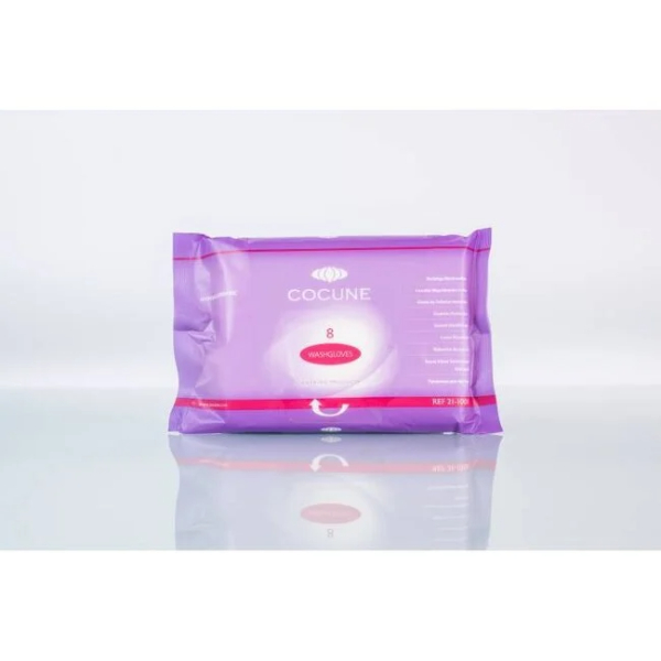 Cocune Washandjes hypoallergeen 8 stuks per verpakking