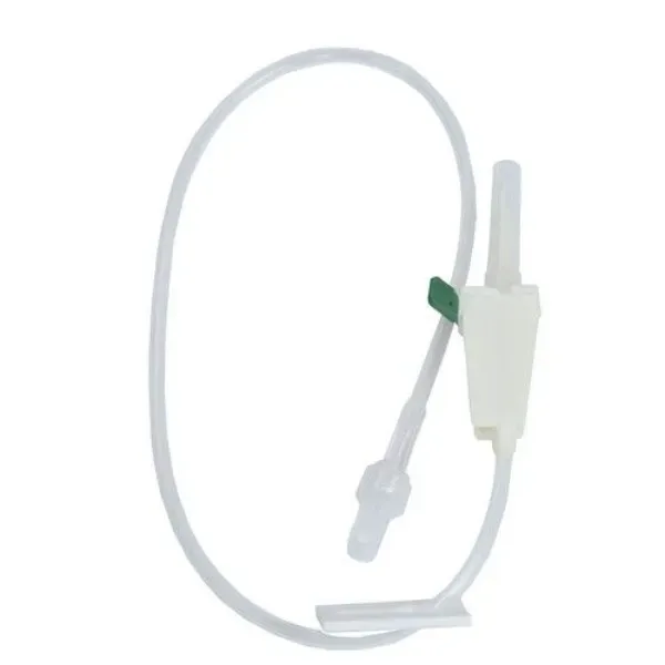 Koppelsysteem belucht open/dicht klem Luer Lock Flowstop 40 cm