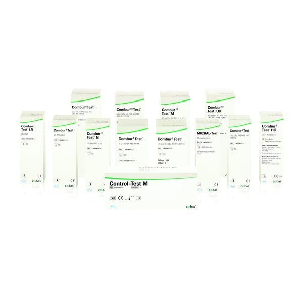 Combur 7 urine teststrips