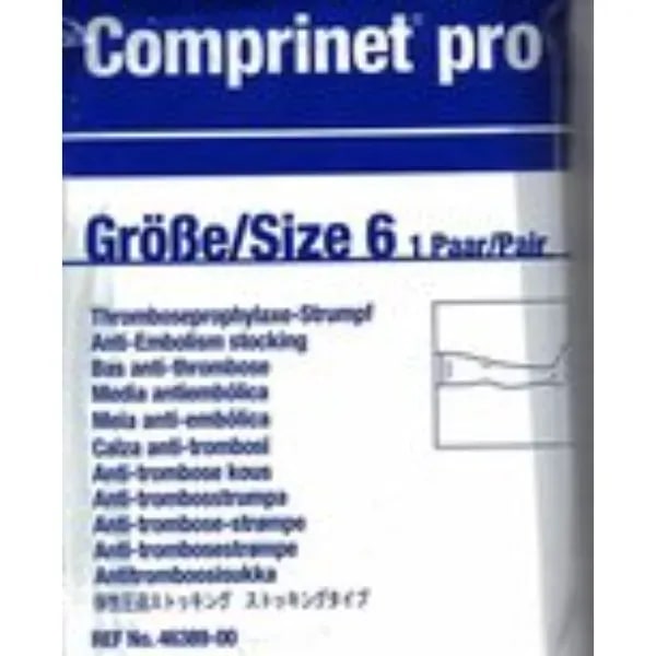 Comprinet Pro anti-emboliekous dij wit groot lang maat 6