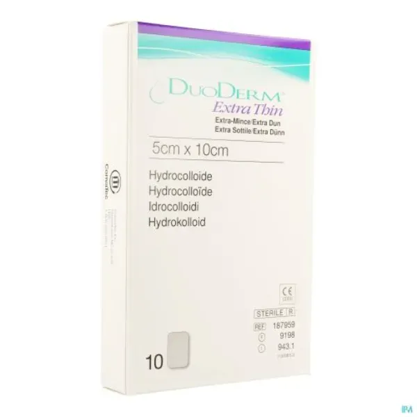 Duoderm extra dun hydrocolloid wondverband 5 x 10