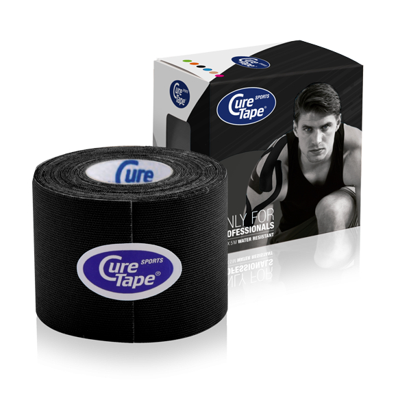 Curetape Sports 5 meter x 5 cm zwart