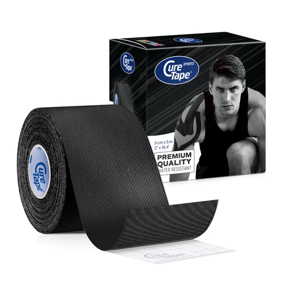 Curetape Sports 5 meter x 5 cm zwart