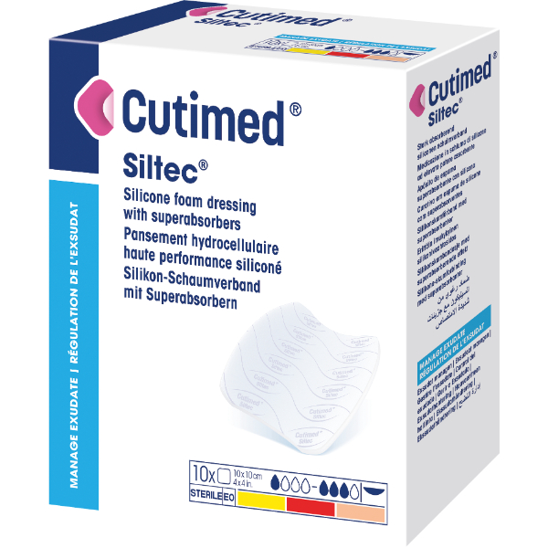 Cutimed Siltec schuimverband - 10 x 20 cm