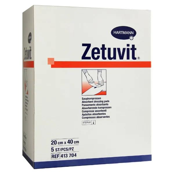 Hartmann Zetuvit absorberend kompres - 20 x 40 cm