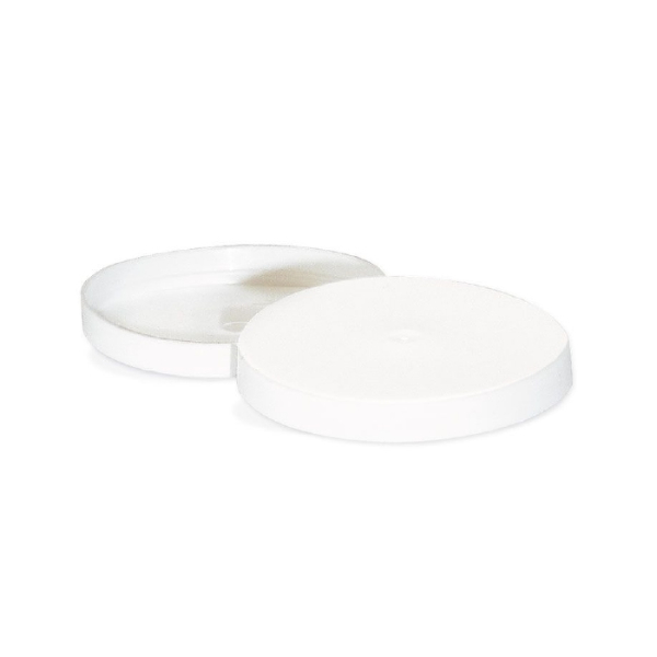 Deksel medicijn bekertjes 30 ml plastic wit