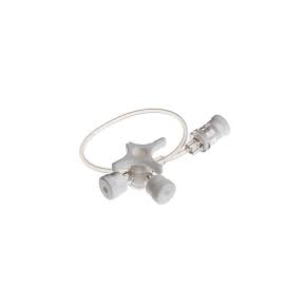 Driewegkraan Connecta Plus met slang 10 cm