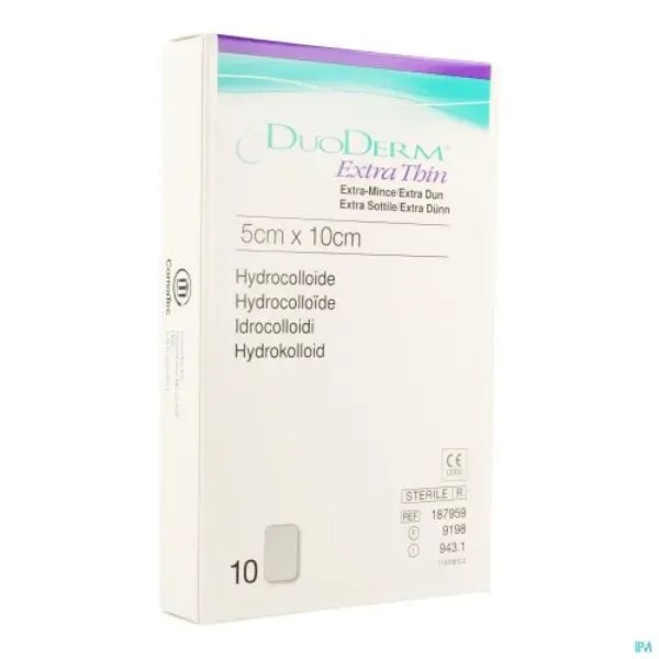 Duoderm extra dun hydrocolloid wondverband 5 x 10