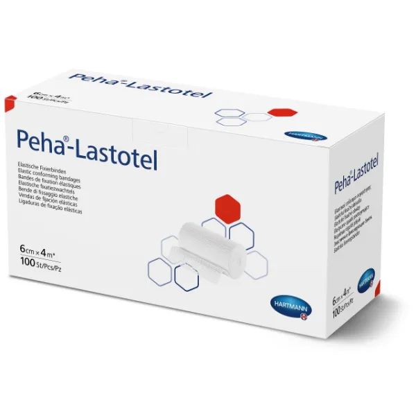 Hartmann Peha-Lastotel fixatiezwachtel rekbaar - 6 cm x 4 meter, 1 stuk