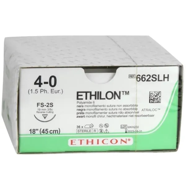 Ethilon hechtdraad 6-0 FS-3 naald 45 cm, foto 5 van 6
