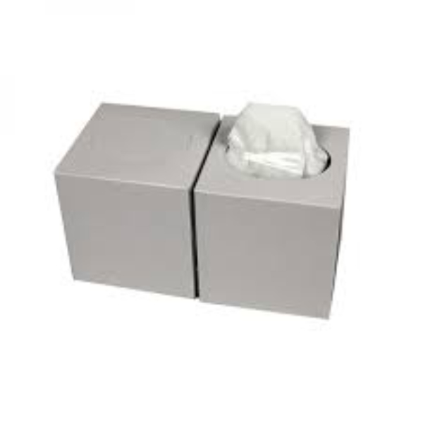 Facial tissues cubes cellulose 2 laags 21 x 20 cm 90 vel