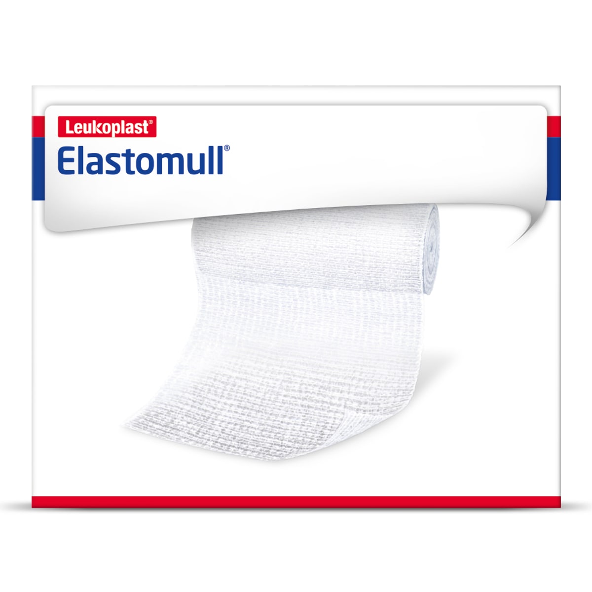 Fixatiewindsel elastisch Elastomull 4 m x 4 cm met cellofaan