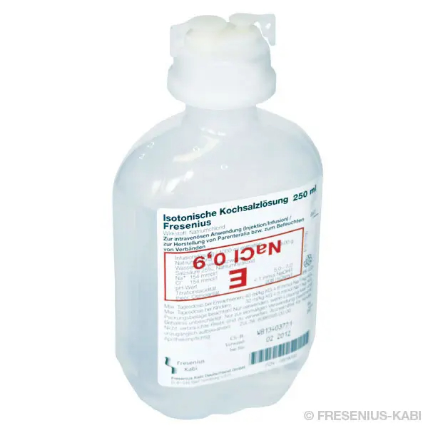 Fresenius isotone zoutoplossing NaCI 0,9 % Isola Glas 100 ml