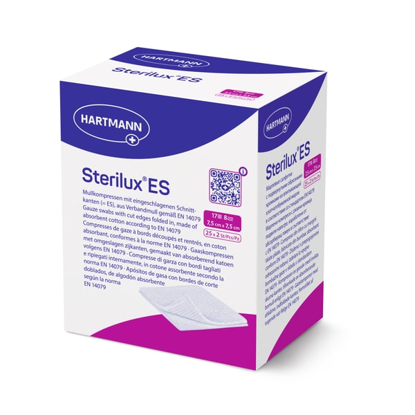 Gaaskompres Sterilux ES 5 x 5 cm per 5 stuks, foto 3 van 3