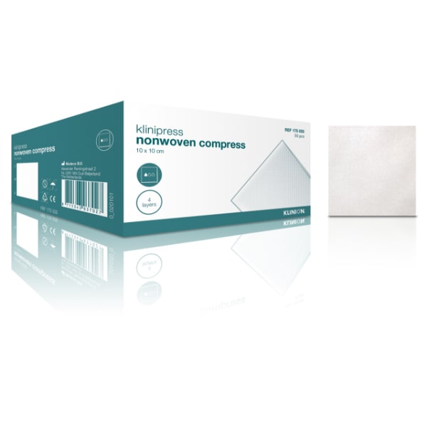 Gaaskompressen extra non woven 5 x 5 cm 8 laags