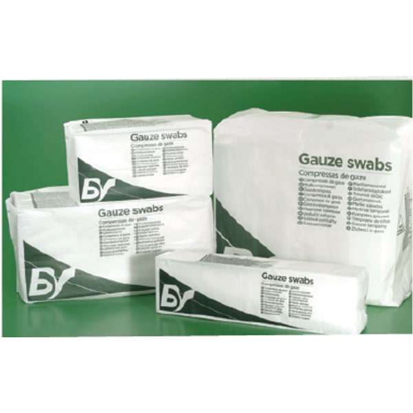 Gaaskompressen extra non woven 5 x 5 cm 8 laags, foto 3 van 4