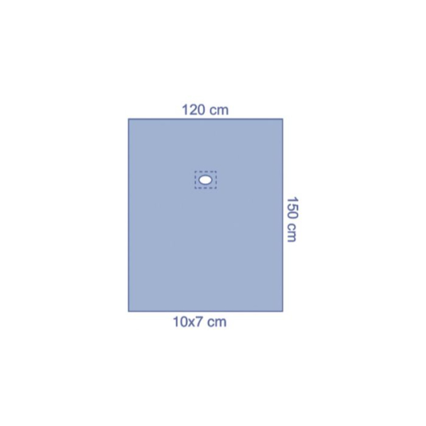 Gatlaken Medline 75 x 90 cm diameter 7 cm zelfklevend gat
