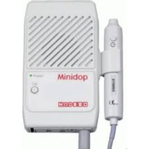 Hadeco mini doppler met 1 uitwisselbare probe naar keuze 22 5 8 en 10 MHz met gel en 1 batterij 9V