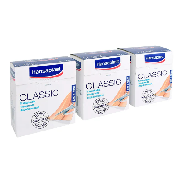Hansaplast Classic wondpleister 5 m x 4 cm
