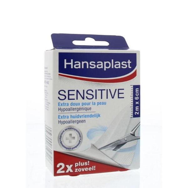 Hansaplast sensitive wondpleister 200 x 6 cm