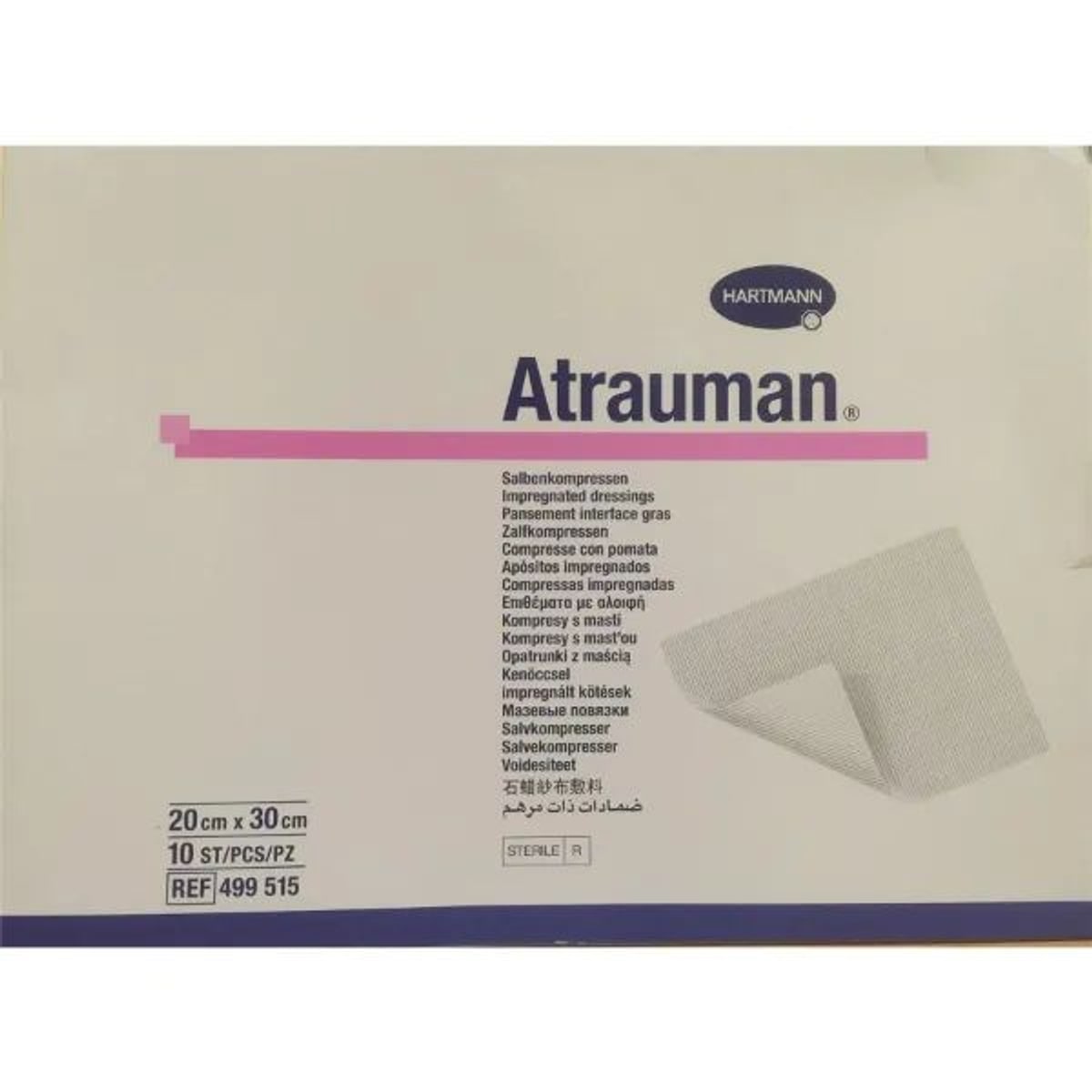 Hartmann Atrauman zalfgaas - 20 x 30 cm, 10 stuks