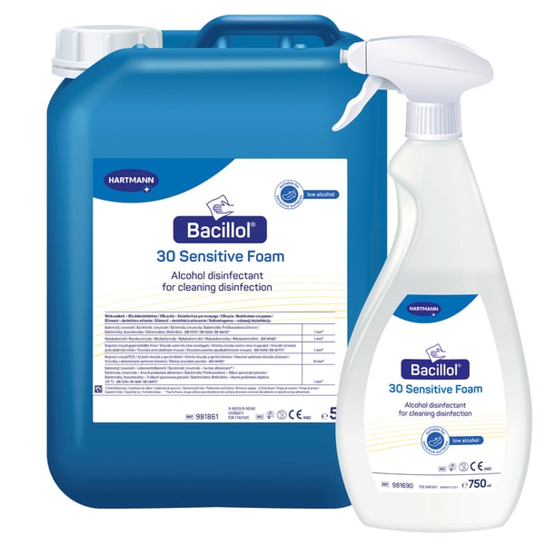 Hartmann Bacillol 30 Foam Spray Sensitive 750 ml, foto 2 van 3
