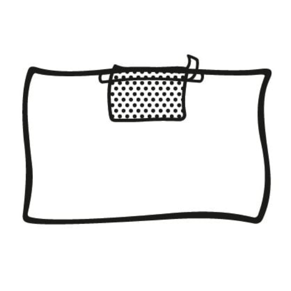 Hartmann Foliodrape afdekmateriaal met plakstrip 45 x 75 cm