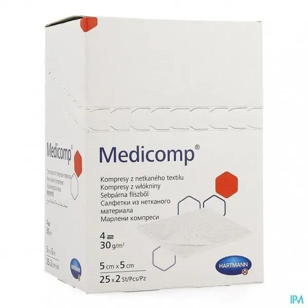 Gaaskompres Medicomp 5 x 5 cm