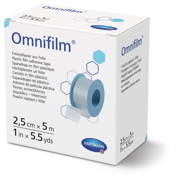 Hartmann Omnifilm hechtpleister - 2,5 cm x 5 meter