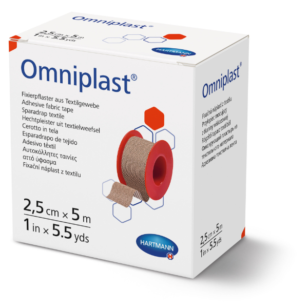 Hartmann Omniplast hechtpleister - 2,5 cm x 5 meter
