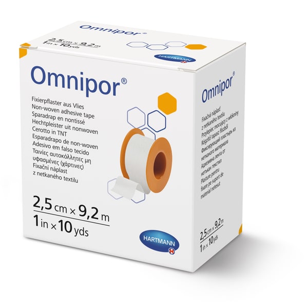 Hartmann Omnipor hechtpleister - 1 stuk, 2,5 cm x 9,2 meter
