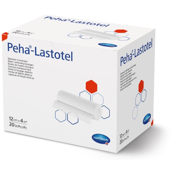 Hartmann Peha-Lastotel fixatiezwachtel rekbaar - 10 cm x 4 meter, 20 stuks