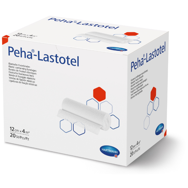 Hartmann Peha-Lastotel fixatiezwachtel rekbaar - 10 cm x 4 meter, 20 stuks