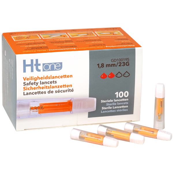 Veiligheidslancetten HT One 1,8 mm oranje