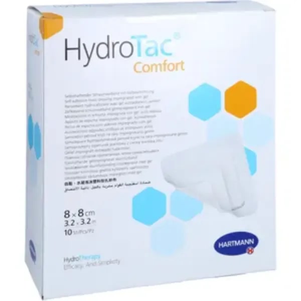 Hydrofiel schuimverband HydroTac Comfort 8 x 8 cm
