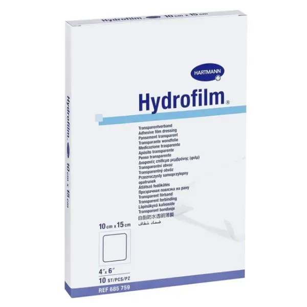 Transparante wondfolie Hydrofilm 10 x 15 cm