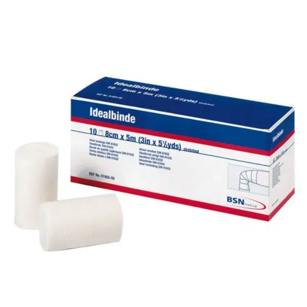 Idealbinde verband 8 cm x 5 m zonder cellofaan