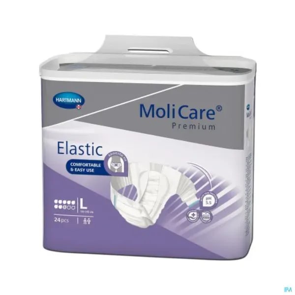 Incontinentieslip MoliCare Premium Elastic 8 drops - L