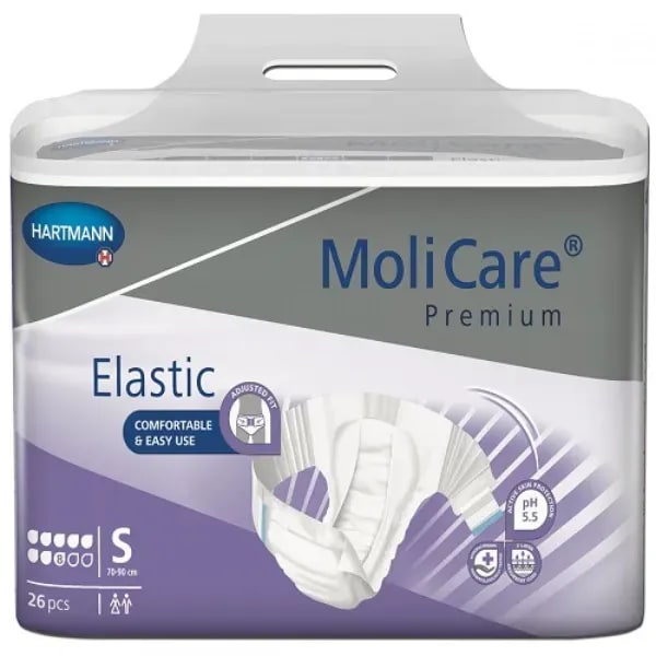 Incontinentieslip MoliCare Premium Elastic 8 drops - S