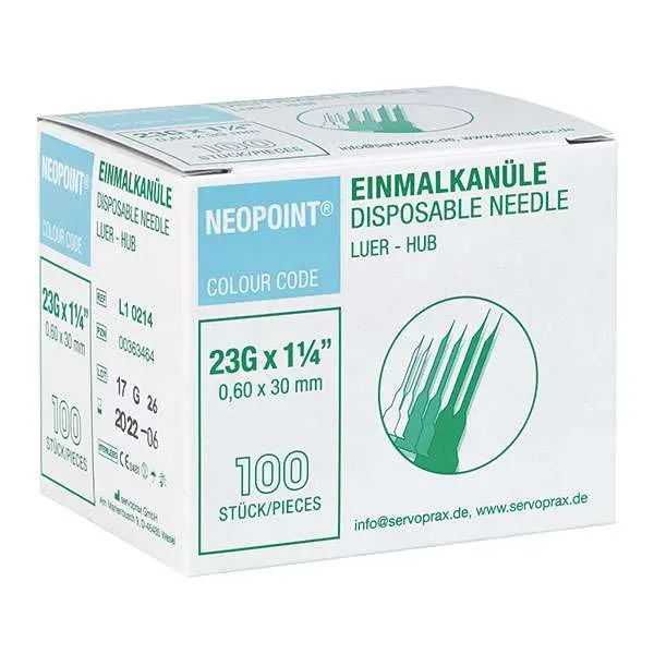 Neopoint injectienaald - 23 G, 30 mm