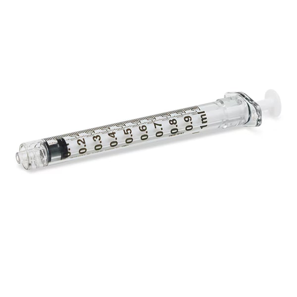 Injectiespuit Plastipak 3 delig 1 ml luer lock, foto 2 van 2