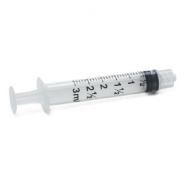 Injectiespuit Plastipak 3-delig 3 ml luer lock