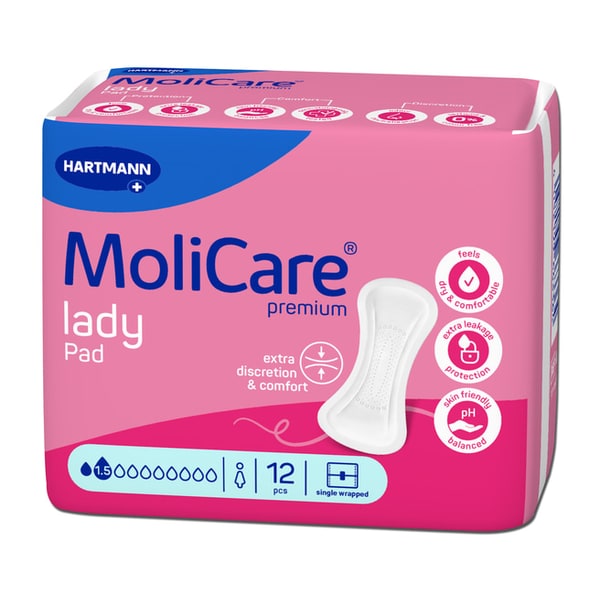 Inlegger MoliCare premium lady pad 1,5 drops, foto 6 van 6