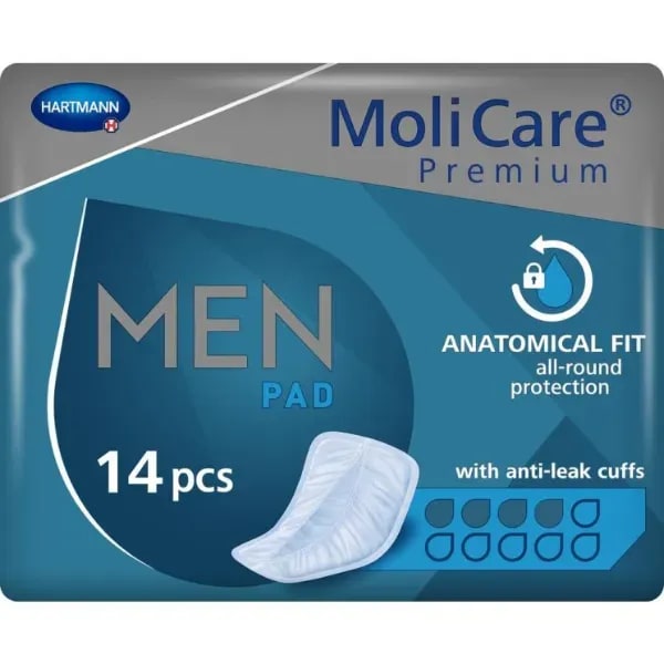 Inlegger MoliCare Premium MEN PAD 5 drops, foto 2 van 3
