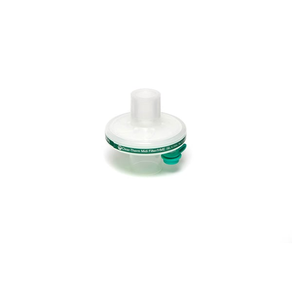 Intersurgical Clear-Therm™ Midi HMEF met luer lock aansluiting