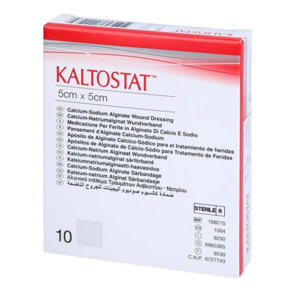 Kaltostat alginaat wondverband 5 x 5 cm