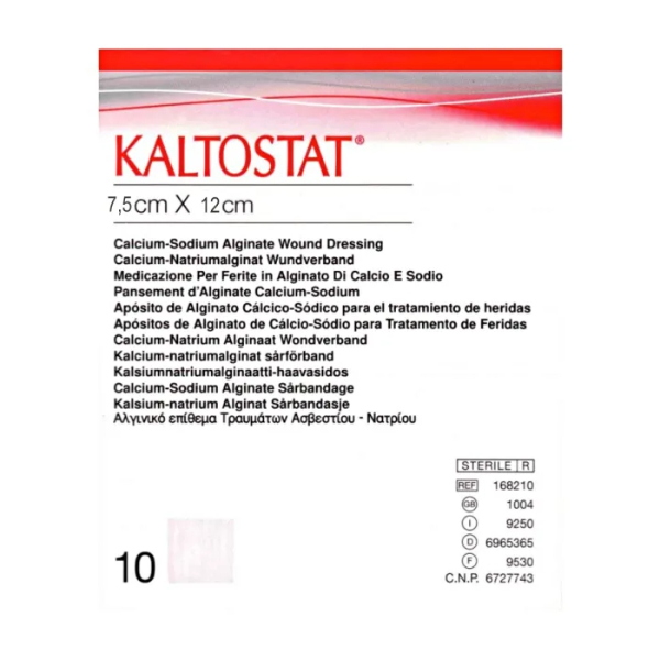 Kaltostat alginaat wondverband 7,5 x 12 cm