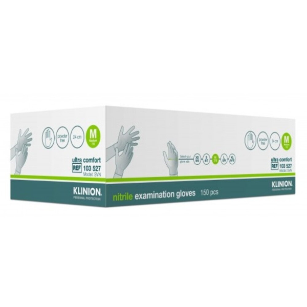 Klinion Ultra Comfort Nitril onderzoekshandschoenen - L, Wit