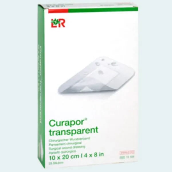 L&R Curapor transparant Chirurgische eilandpleister 10 cm x 8 cm